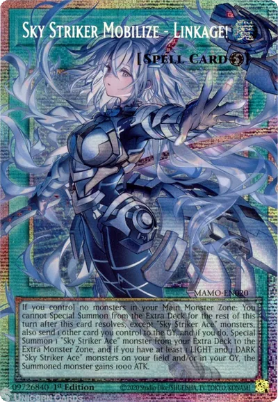 MAMO-EN020 Sky Striker Mobilize - Linkage! Extended Art Overframe : Starlight Ra